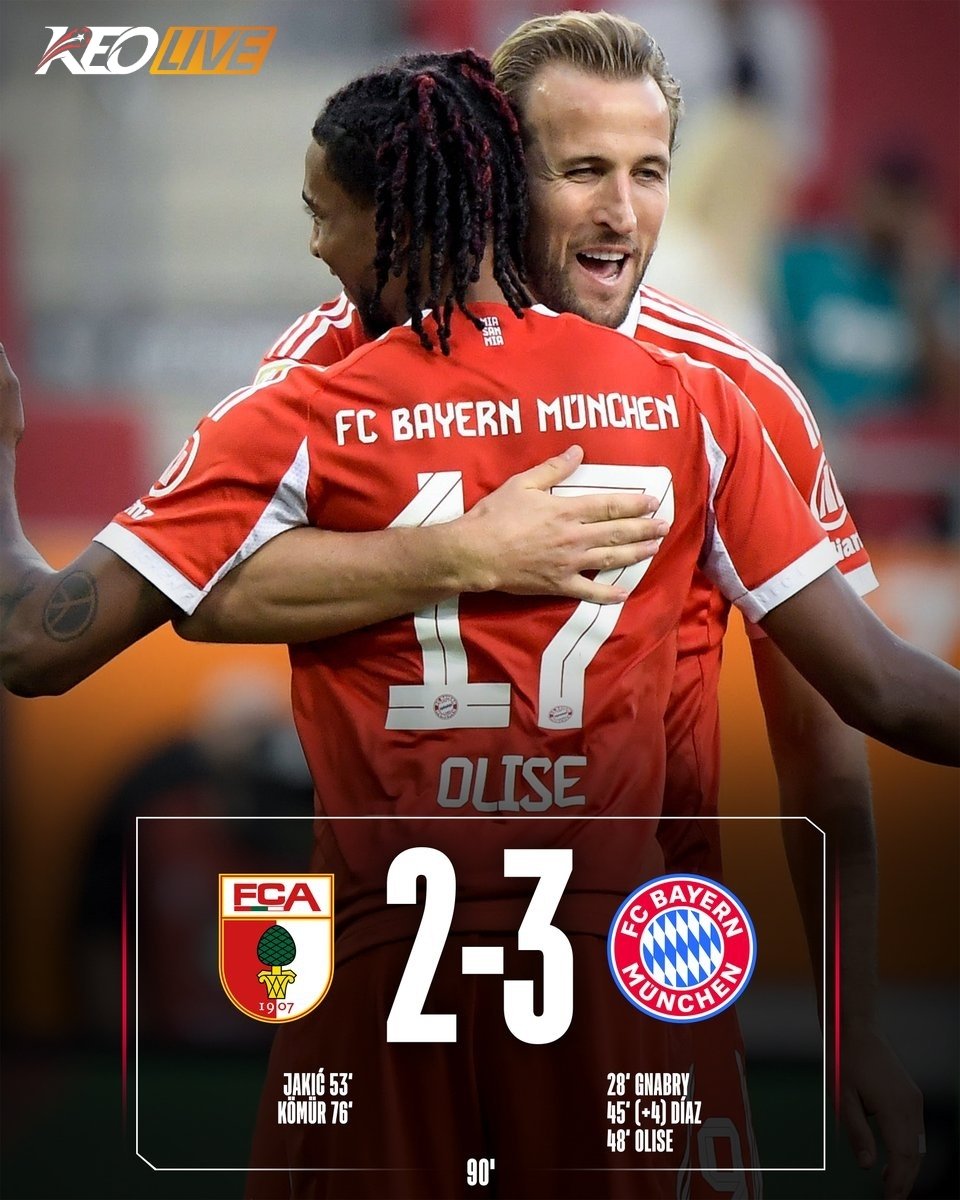 Augsburg 2-3 Bayern Munich | Keolive