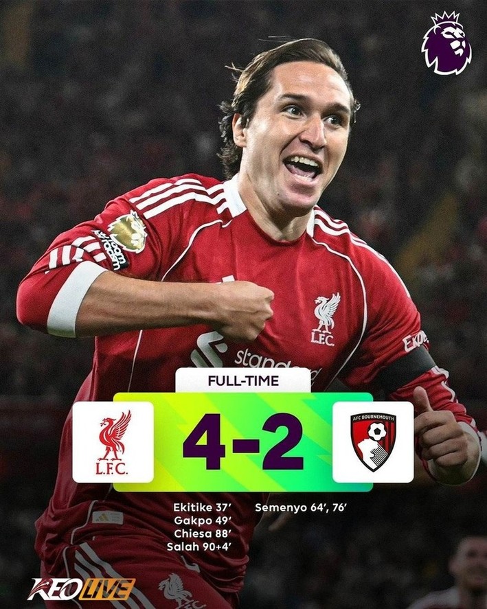 Liverpool 4-2 Bournemouth | Keolive