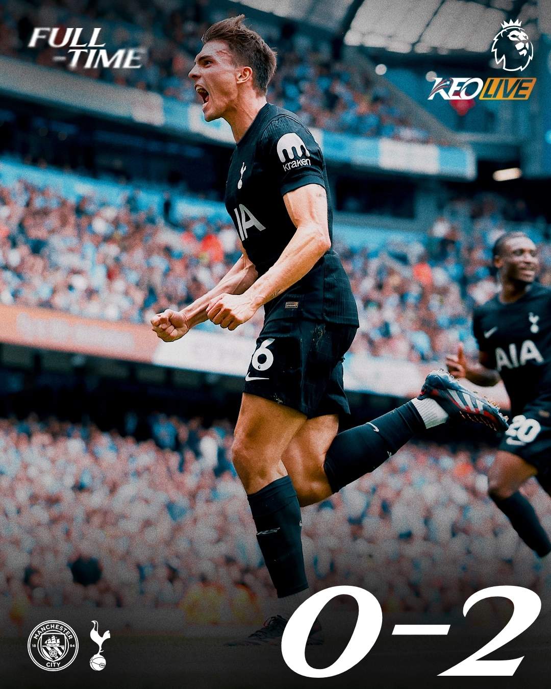 Manchester City 0-2 Tottenham Hotspur | Keolive
