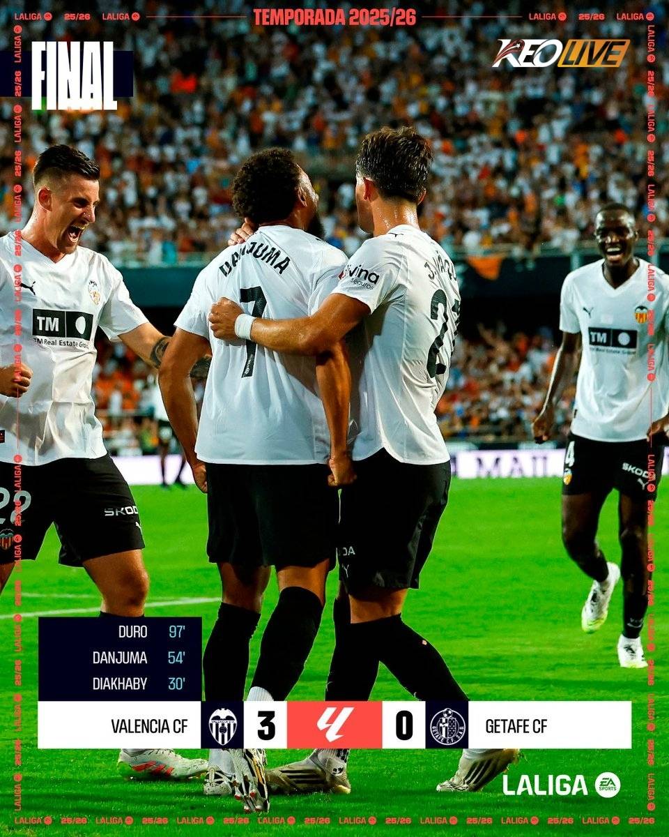 Valencia 3-0 Getafe | Keolive