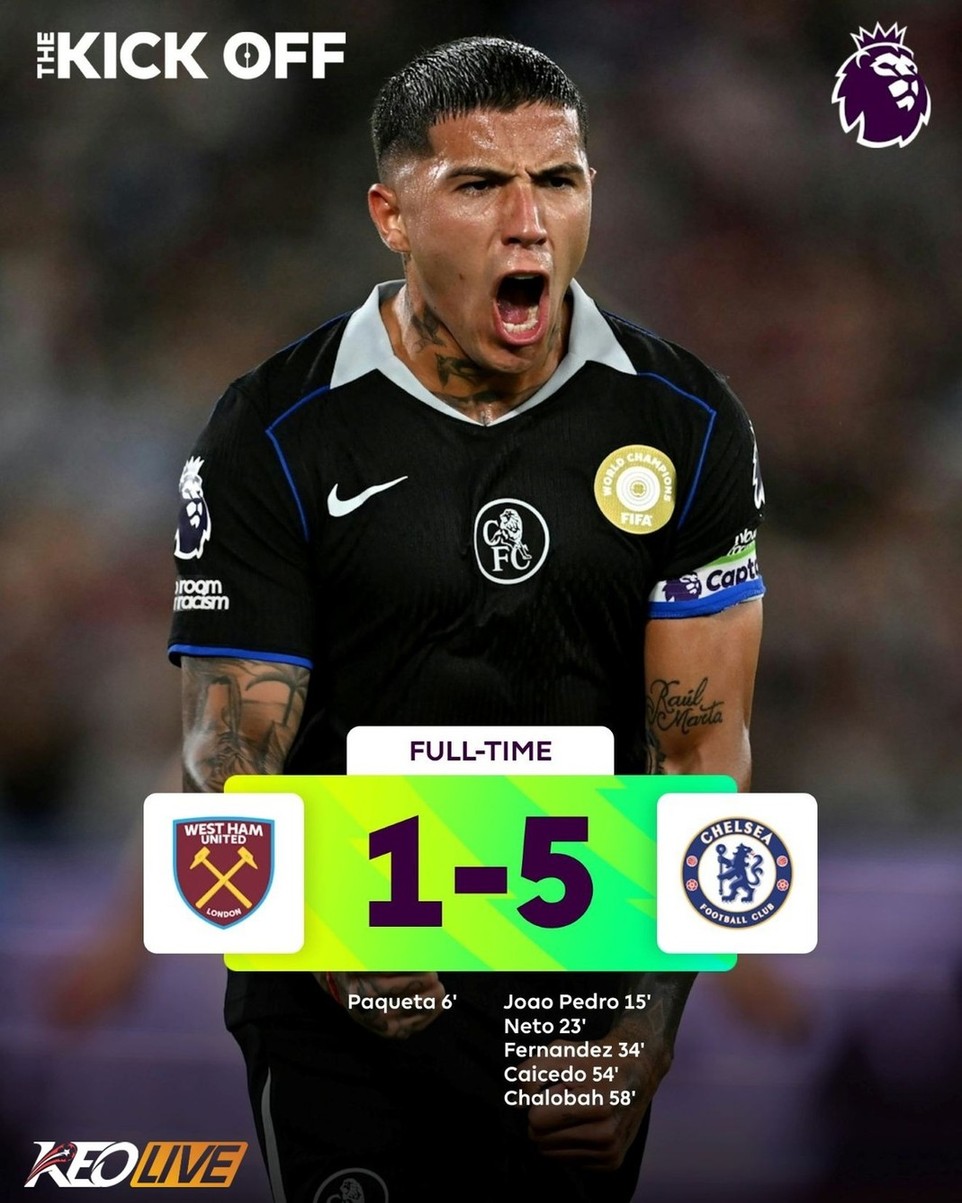 West Ham 1-5 Chelsea | Keolive