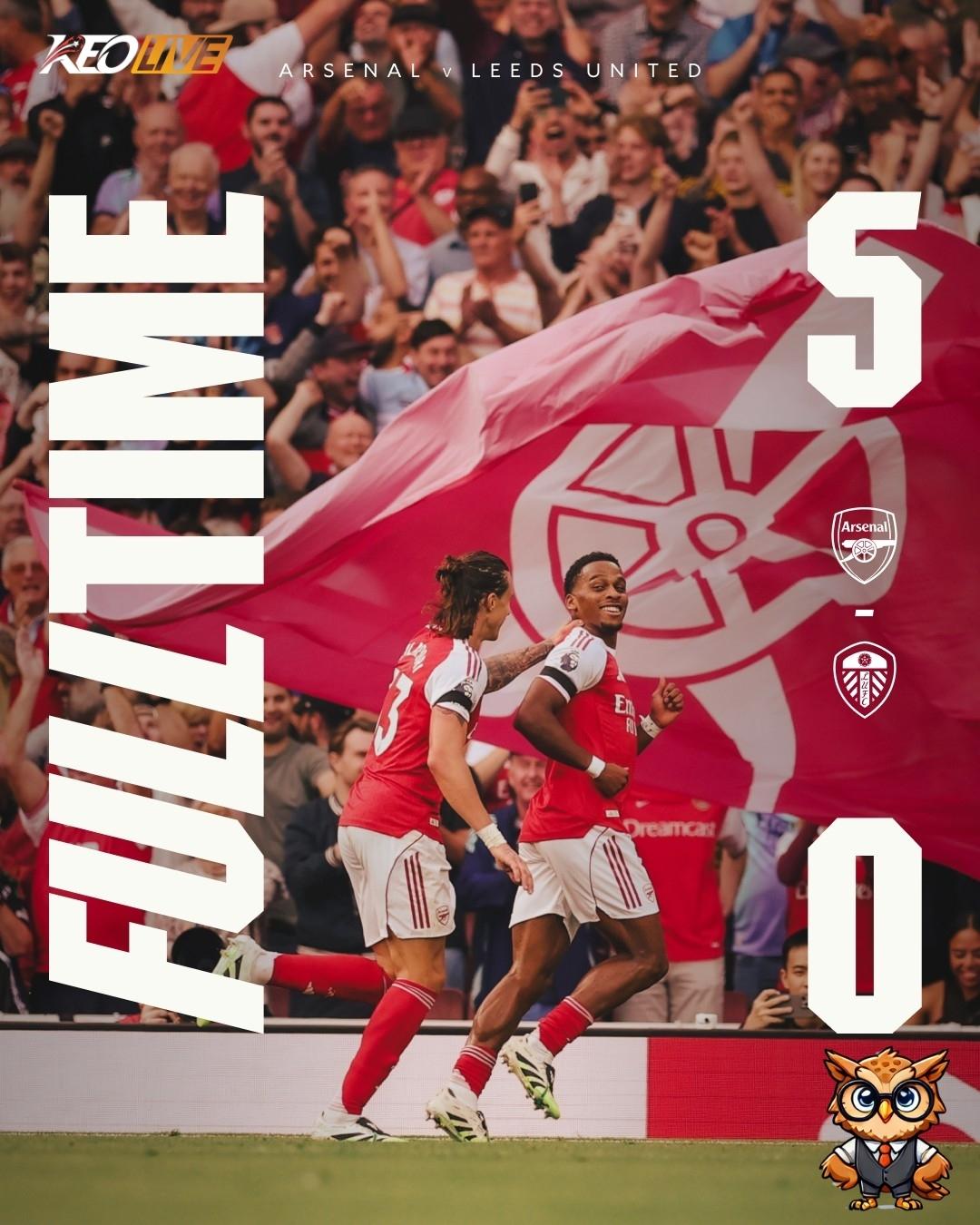 Arsenal 5-0 Leeds United | Keolive