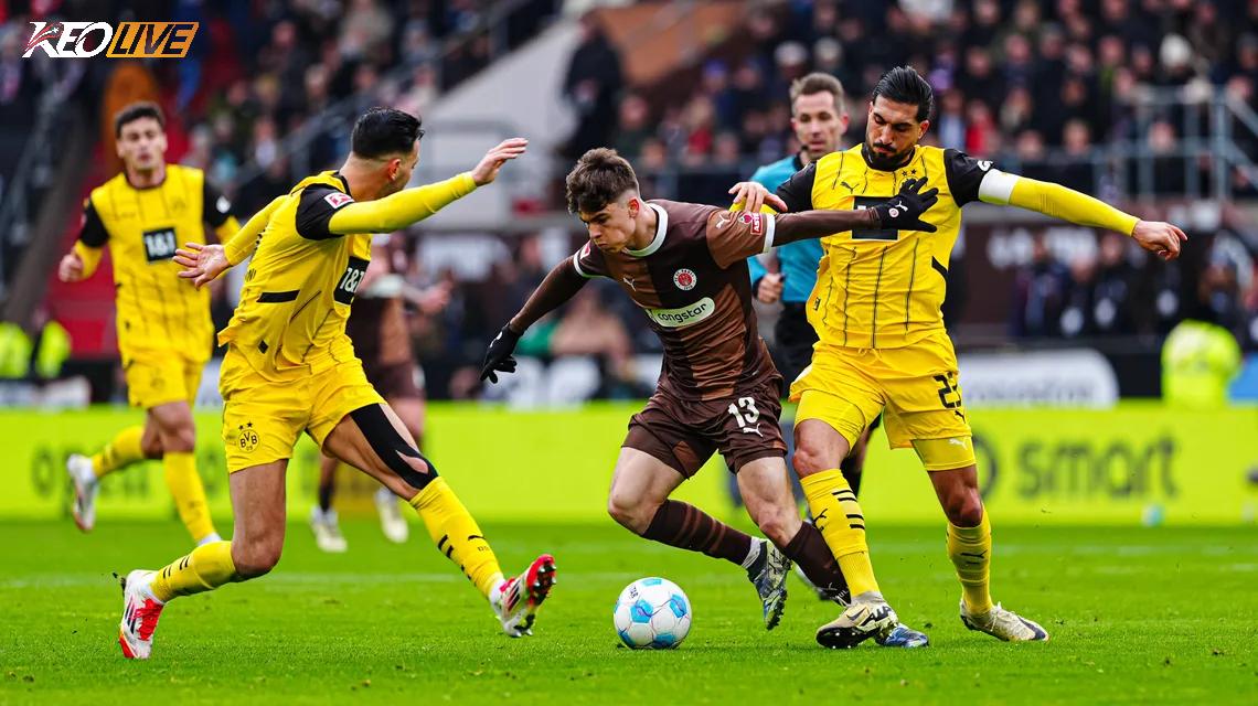 Lần gặp nhau gần nhất St. Pauli vs Borussia Dortmund | Keolive