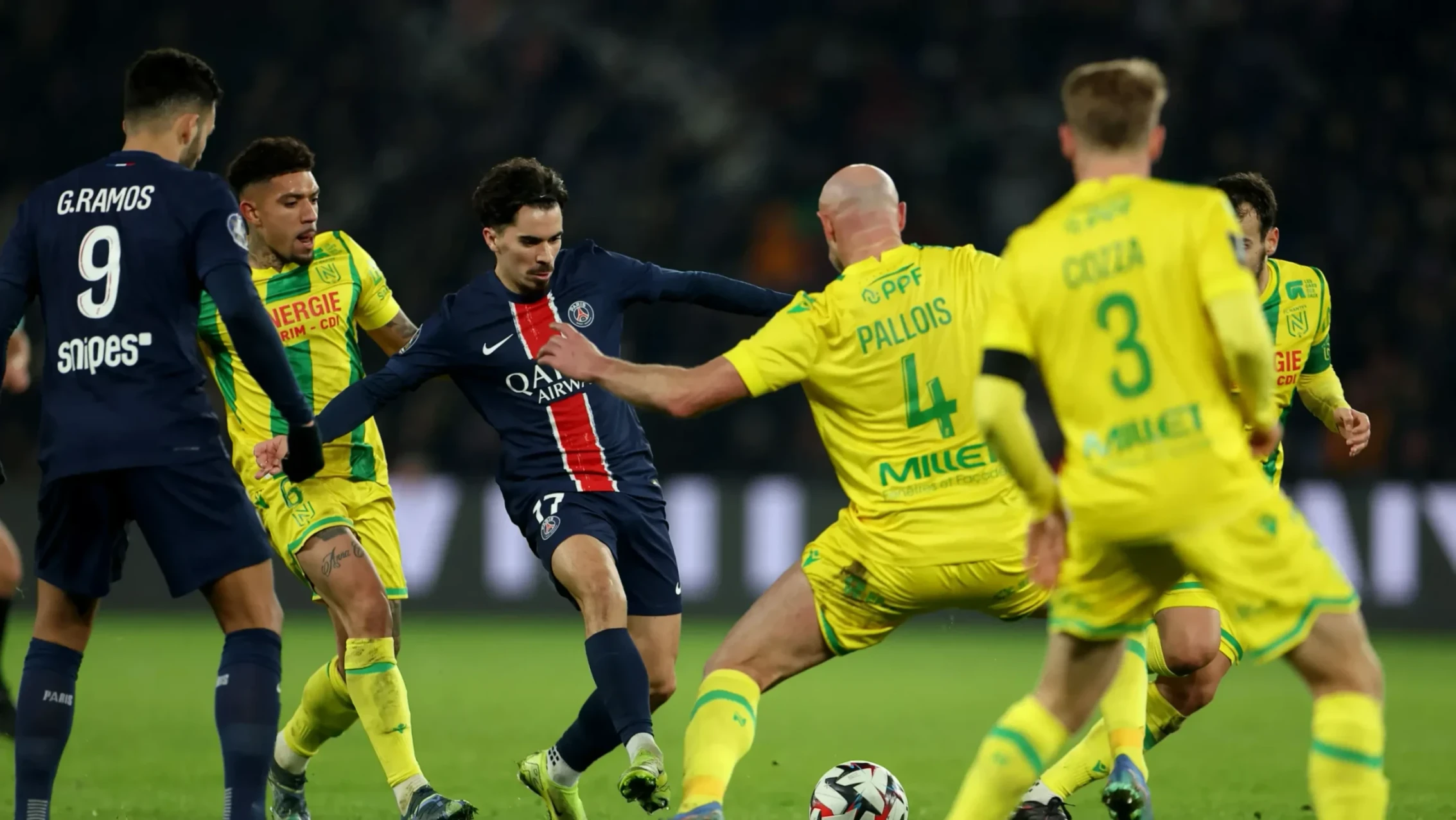 Trận gần nhất Nantes vs PSG | Keolive