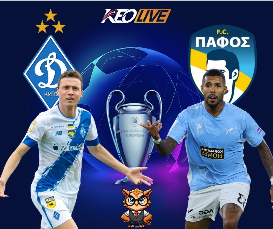 Trận lượt về hấp dẫn giữa Paphos vs Dynamo Kyiv | Keolive