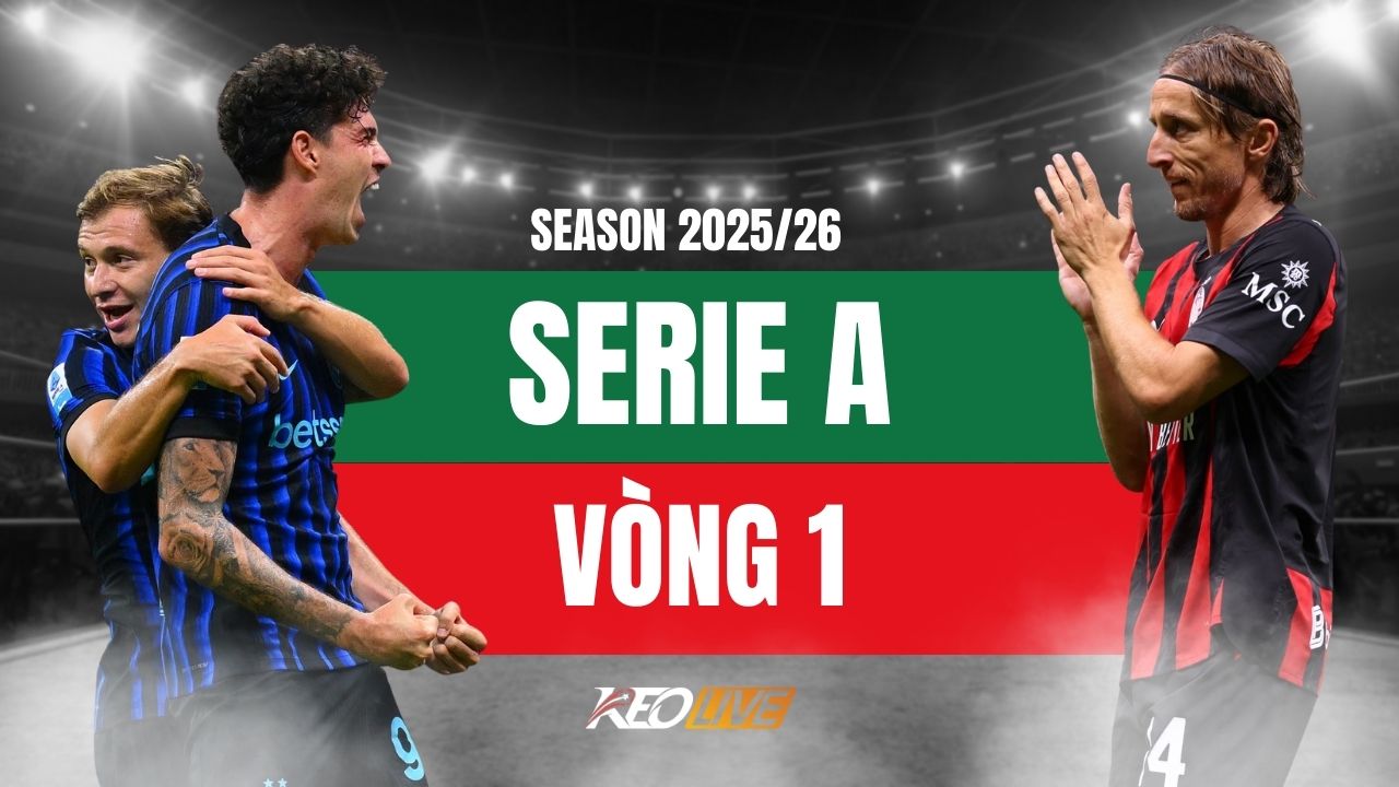 Tổng hợp kết quả vòng 1 Serie A 2025/26 | Keolive