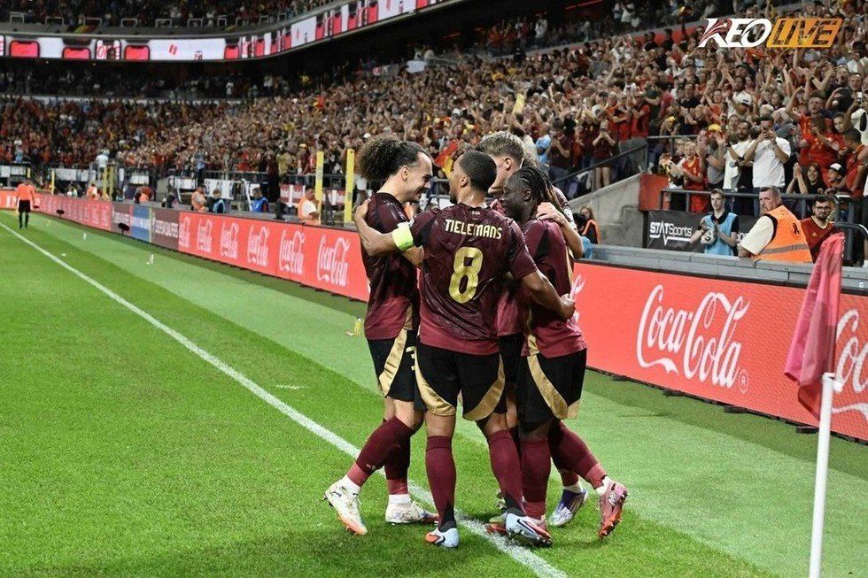 Chiến thắng 6-0 giúp Bỉ tạm vươn lên vị trí thứ 2 tại bảng J | Keolive