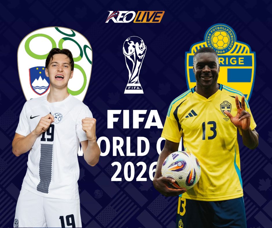 Cuộc đối đầu giữa Slovenia vs Thụy Điển | Keolive