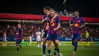 Hình ảnh cho bài Barcelona 6-0 Valencia: "Set tennis" tại Estadi Johan Cruyff