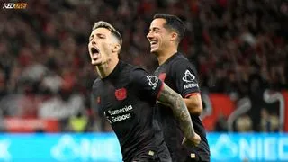 Hình ảnh cho bài Leverkusen 3-1 Frankfurt: Hjulmand ra mắt với chiến thắng bản lĩnh