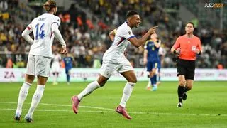 Hình ảnh cho bài Ukraine 0-2 Pháp: Mbappé và Olise khai hỏa, Pháp khởi đầu thuận lợi