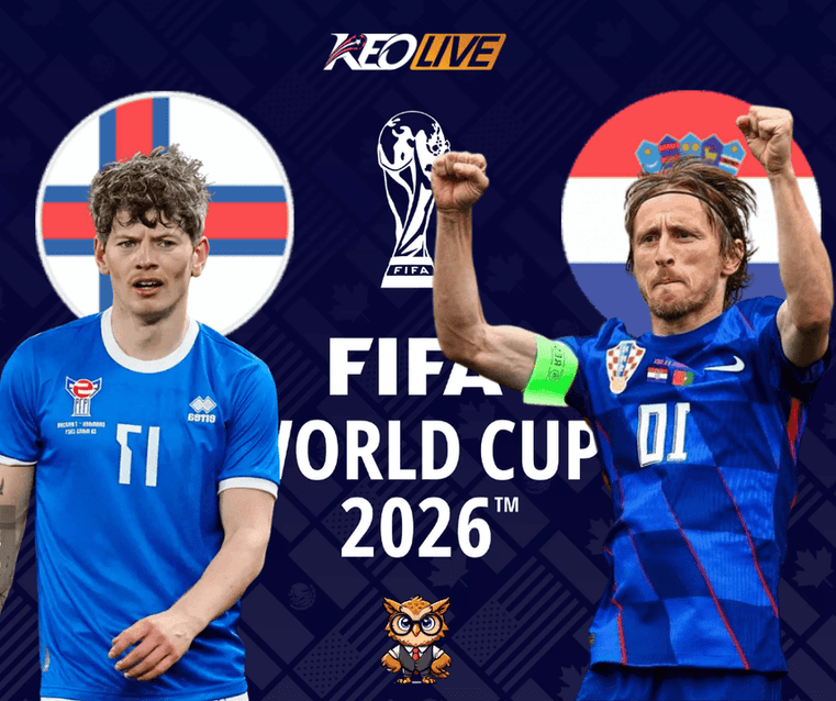 Quần đảo Faroe vs Croatia | Keolive