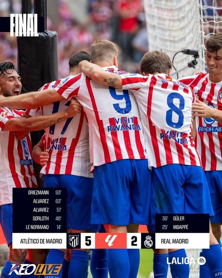Atlético Madrid 5-2 Real Madrid | Keolive