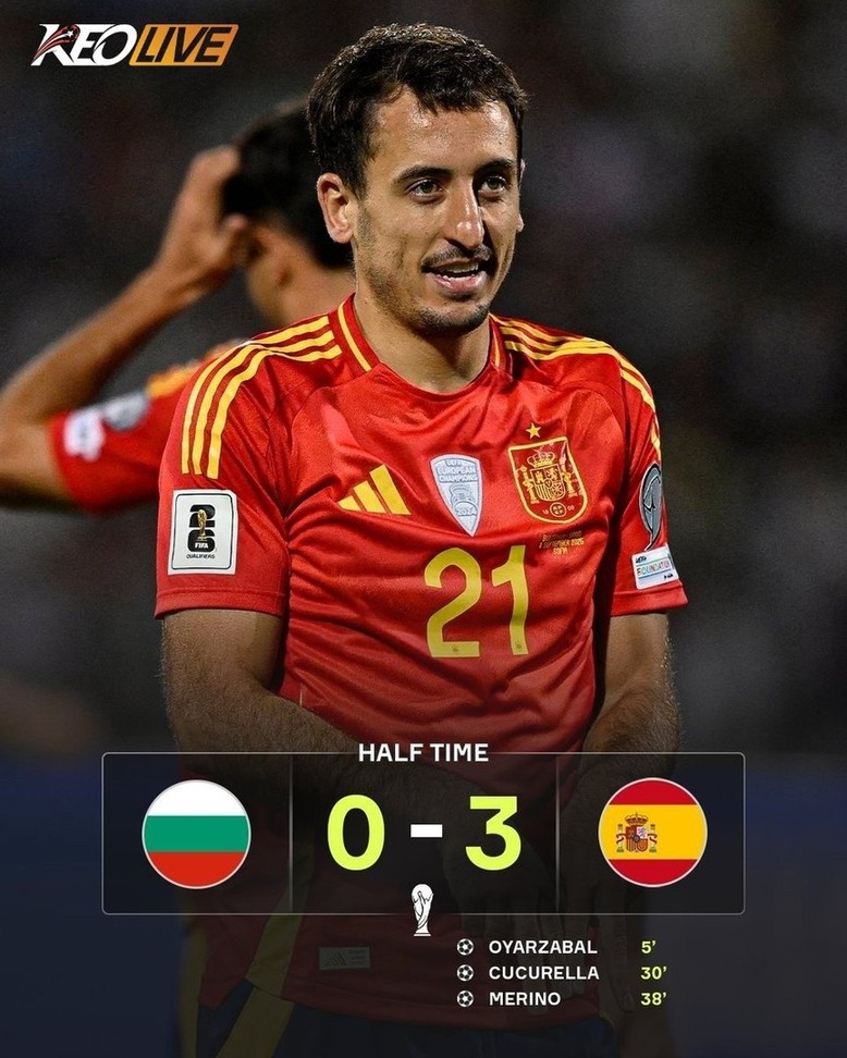 Bulgaria 0-3 Tây Ban Nha | Keolive