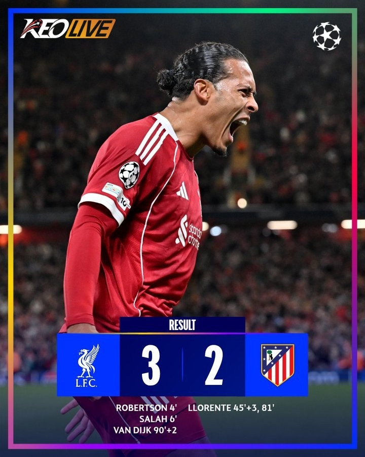 Liverpool 3-2 Atlético Madrid | Keolive
