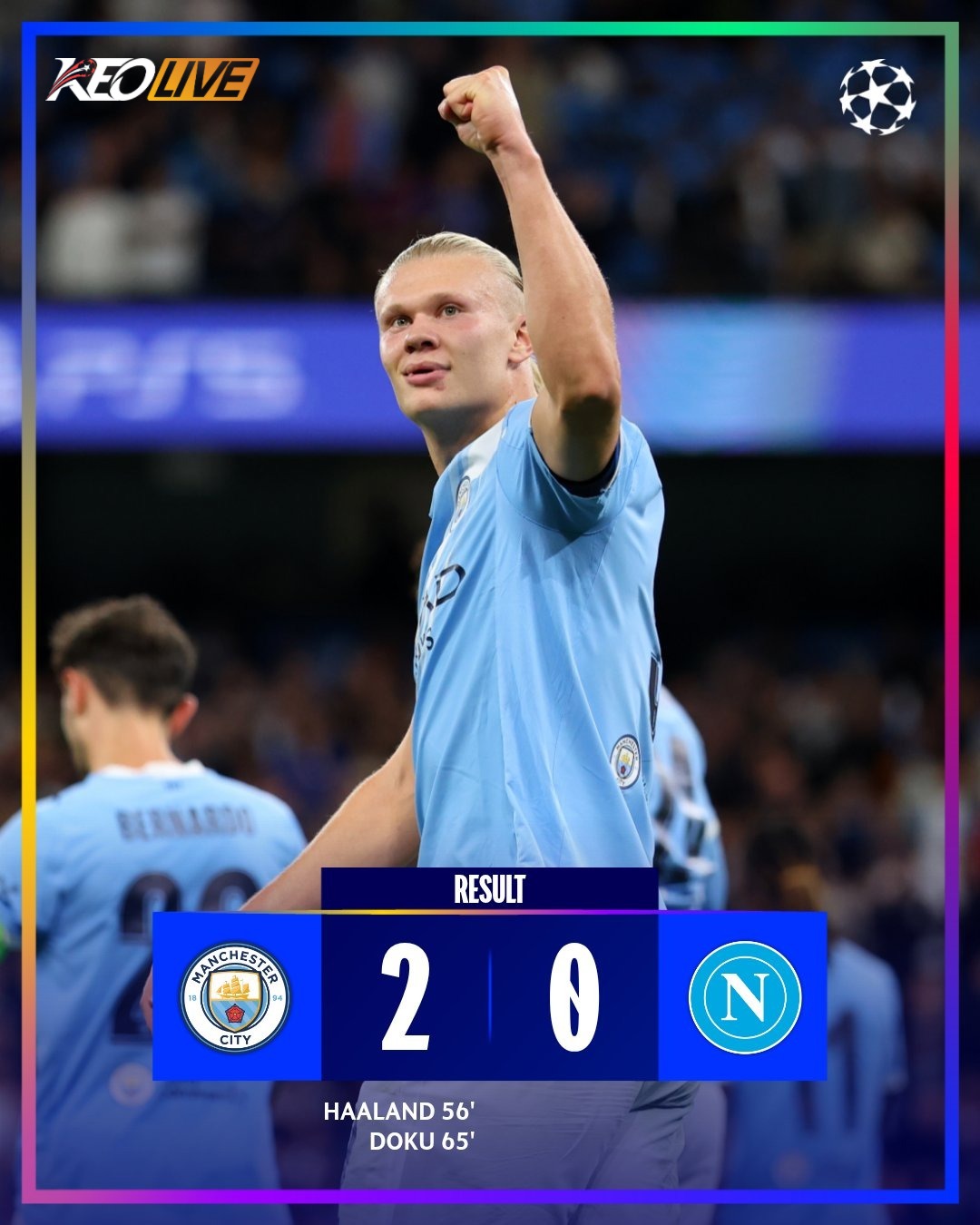 Manchester City 2-0 Napoli | Keolive