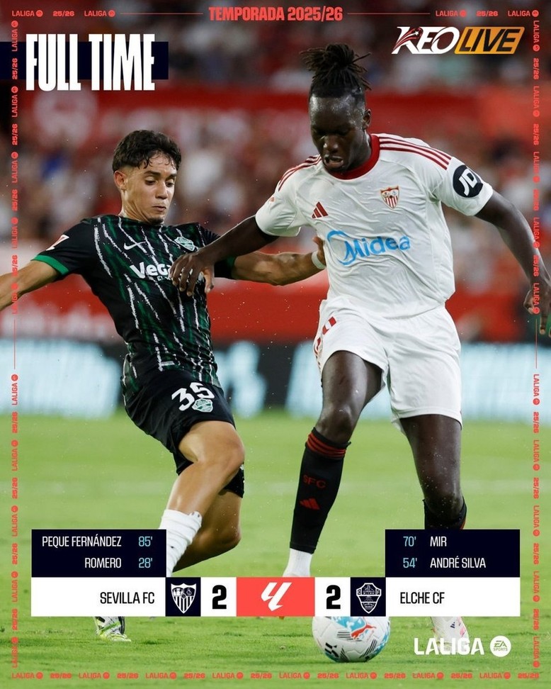 Sevilla 2-2 Elche | Keolive