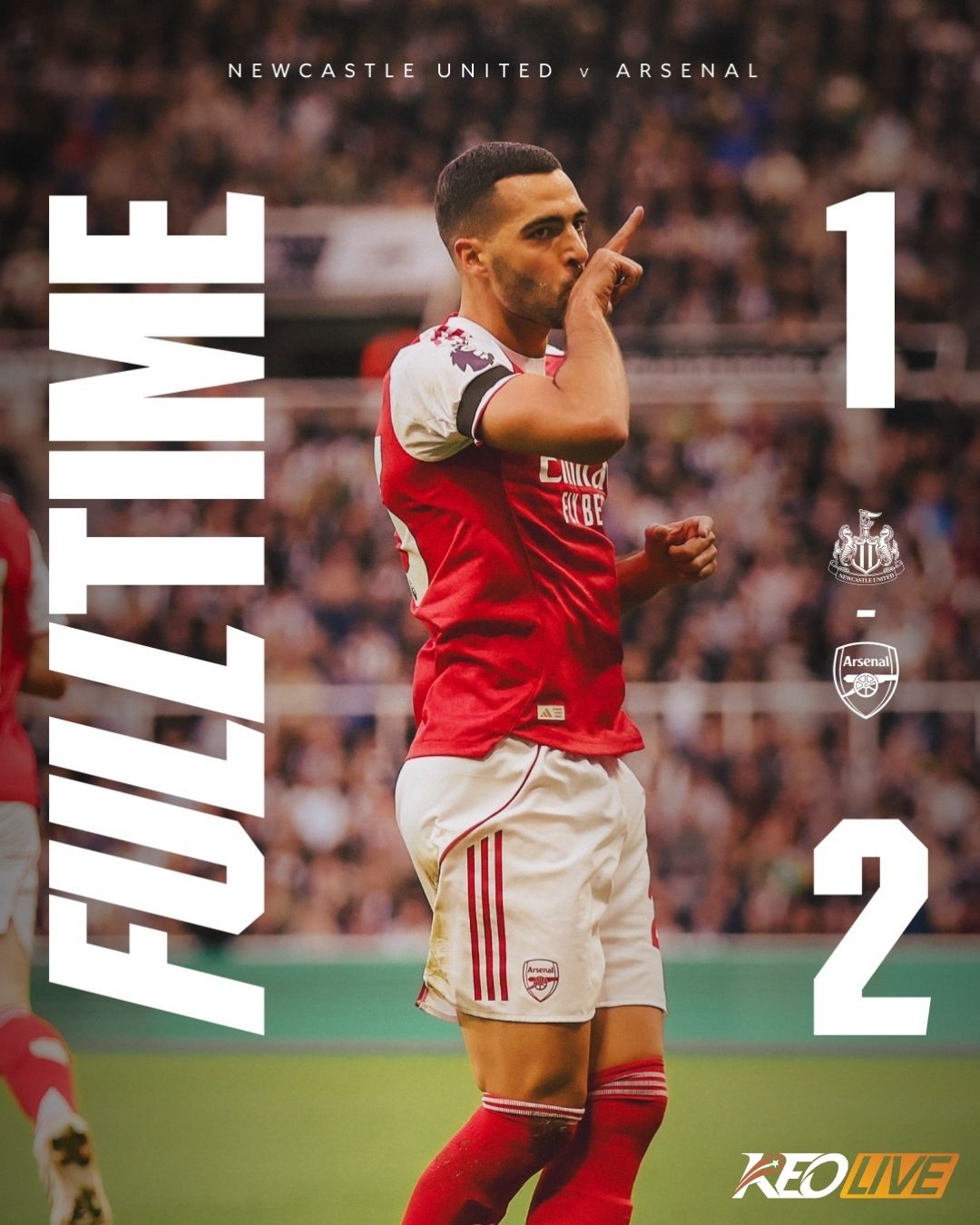 Newcastle 1-2 Arsenal | Keolive