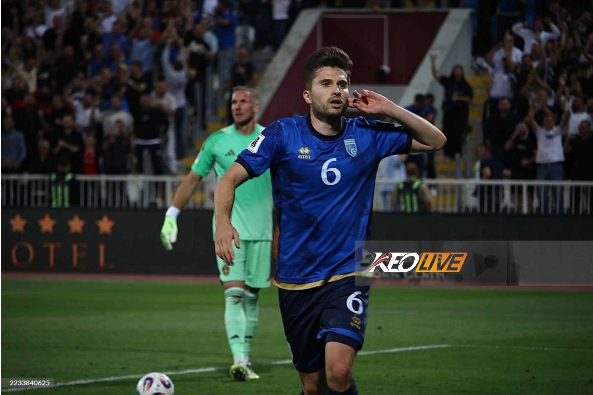 Rexhbecaj mở tỉ số cho Kosovo | Keolive