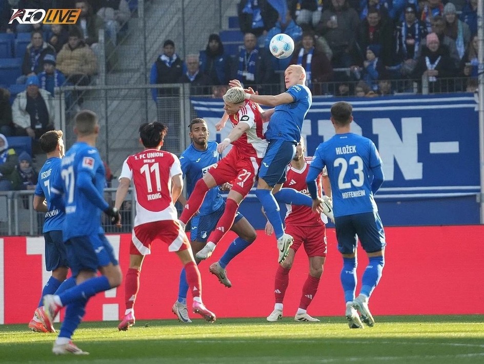 Lần gặp nhau gần nhất giữa Union Berlin vs Hoffenheim | Keolive