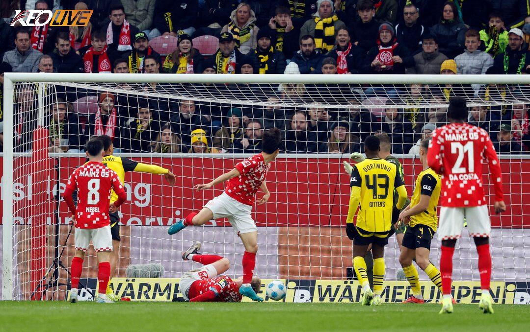 Lần gặp nhau gần nhất giữa Mainz 05 vs Borussia Dortmund | Keolive
