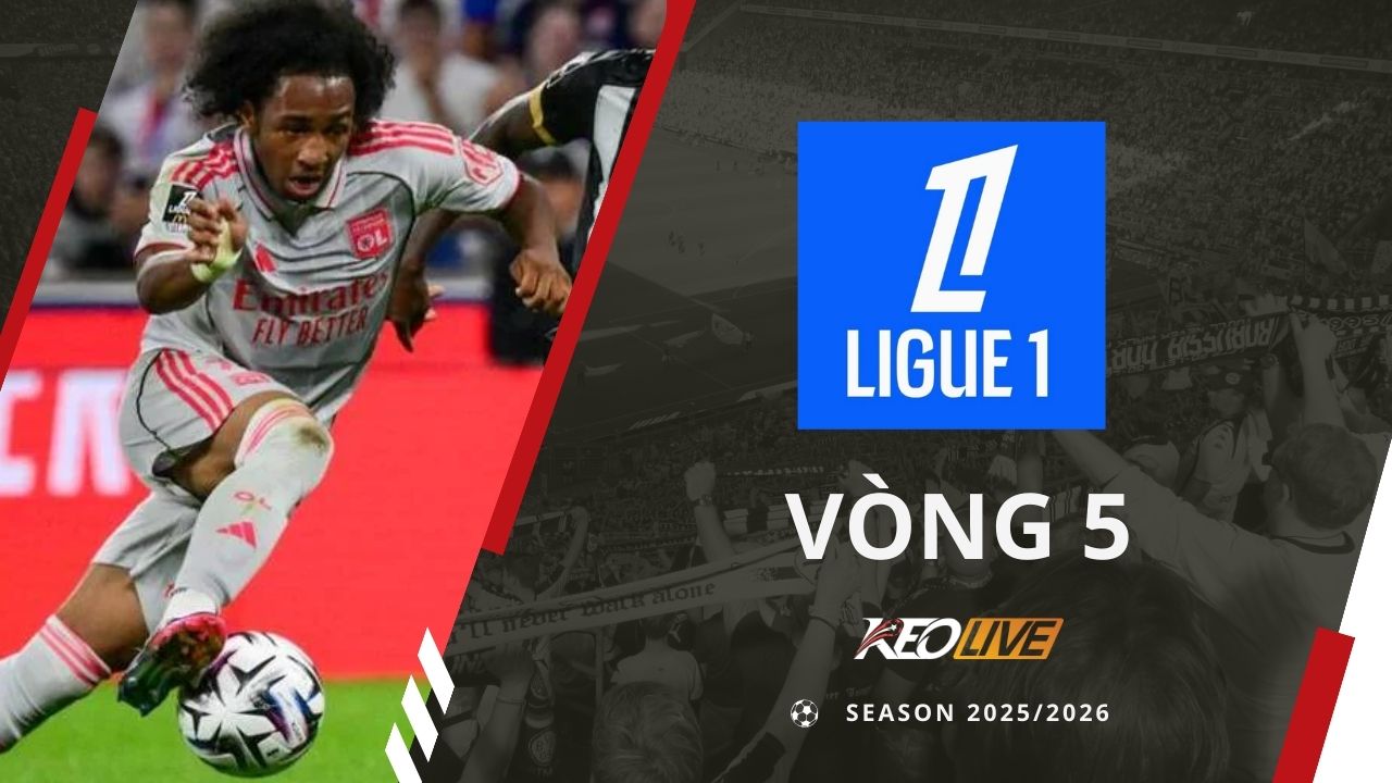 Vòng 5 Ligue1 mùa giải 2025/26 | Keolive