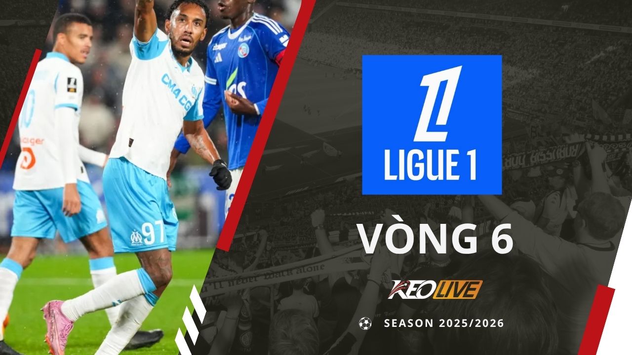 Vòng 6 Ligue1 mùa giải 2025/26 | Keolive