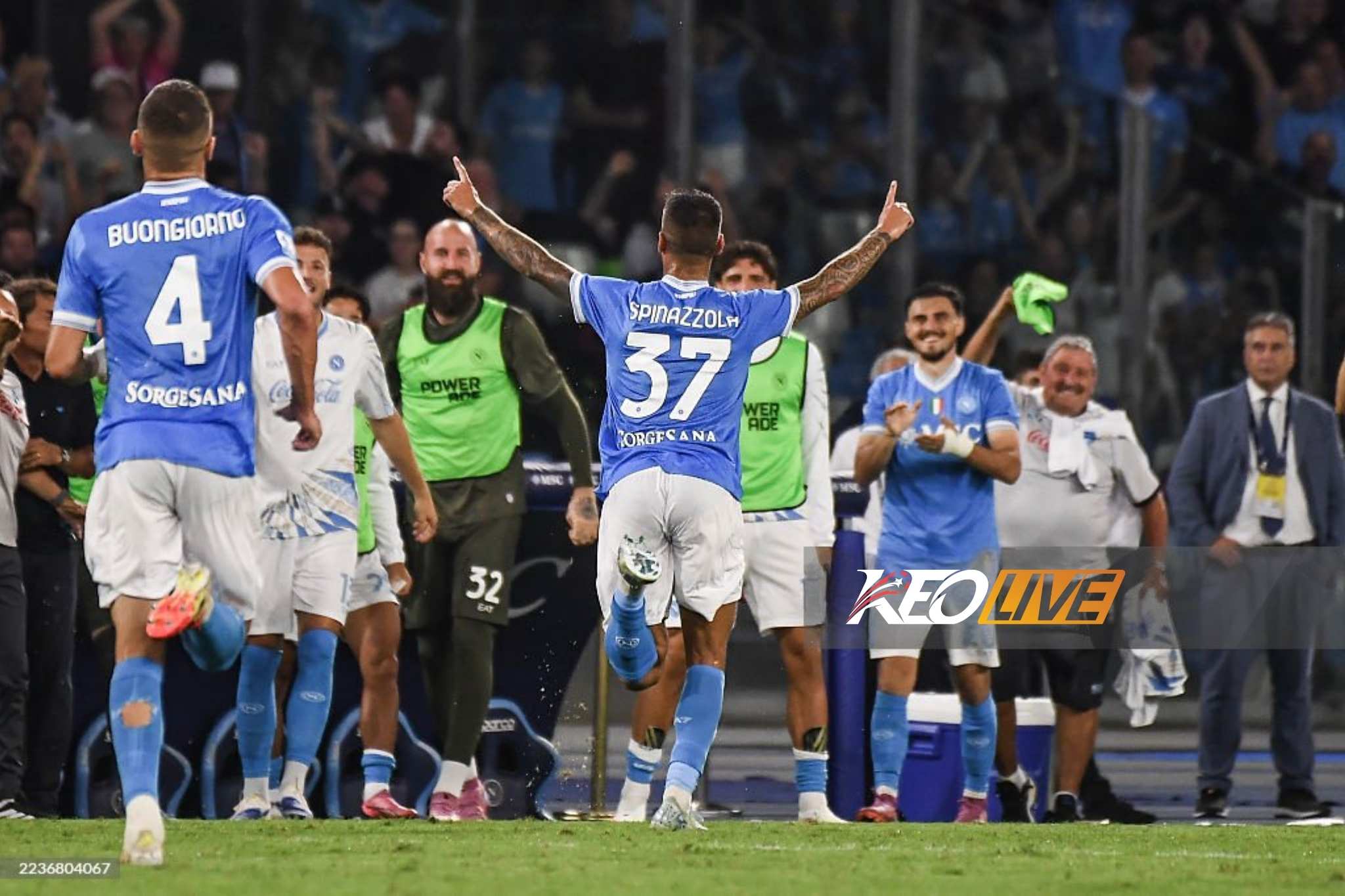 Spinazzola nâng tỉ số lên 2-1 cho Napoli | Keolive