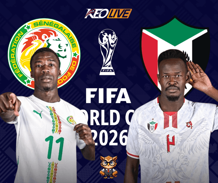 Trận đấu giữa Senegal vs Sudan | Keolive