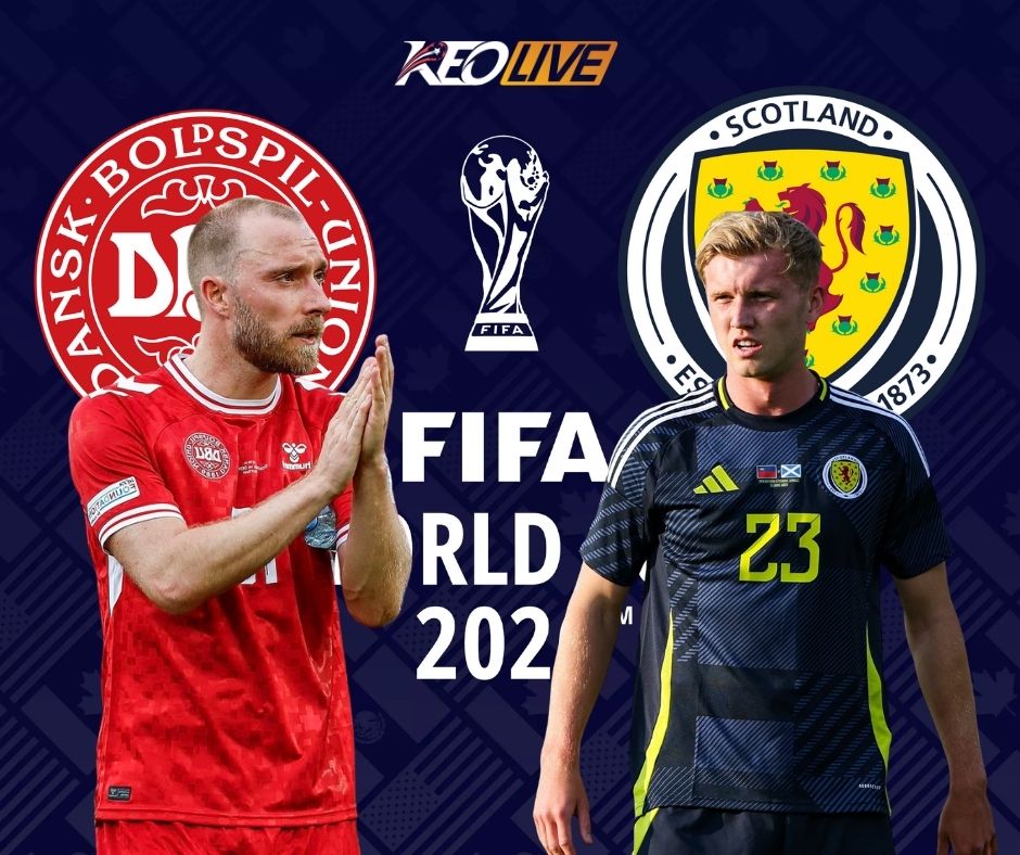 Trận đấu giữa Đan Mạch vs Scotland | Keolive