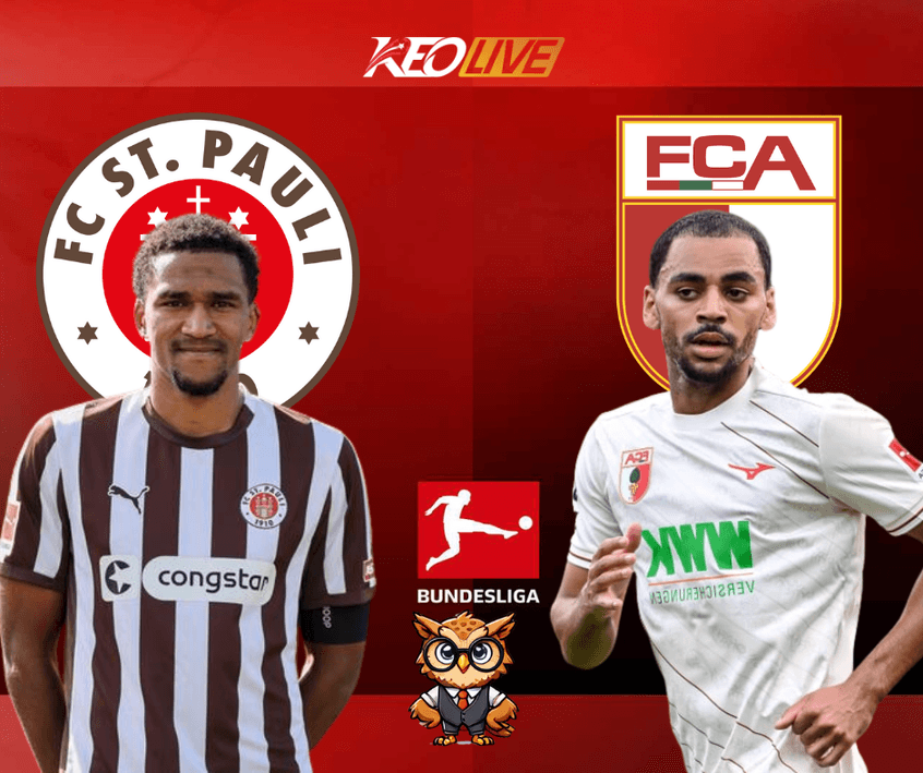 Trận đấu giữa St. Pauli vs Augsburg | Keolive