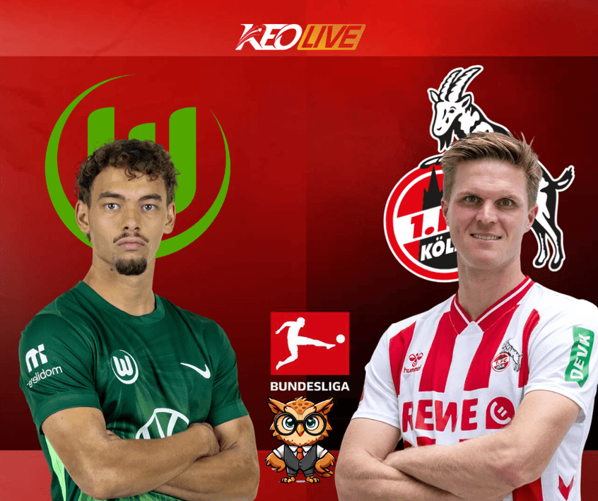 Trận đấu giữa Wolfsburg vs 1. FC Köln | Keolive