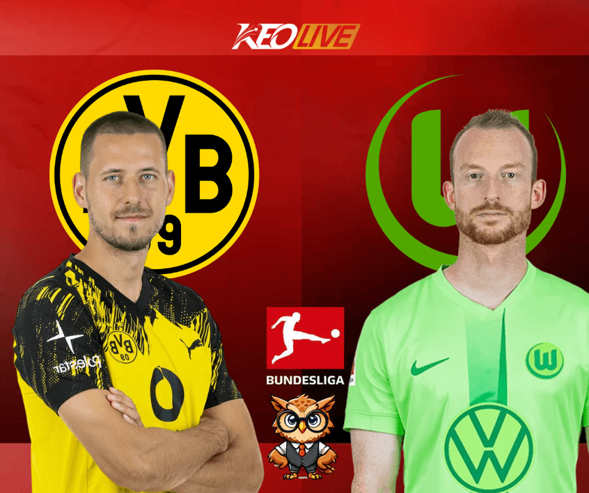 Trận đấu giữa Borussia Dortmund vs Wolfsburg | Keolive