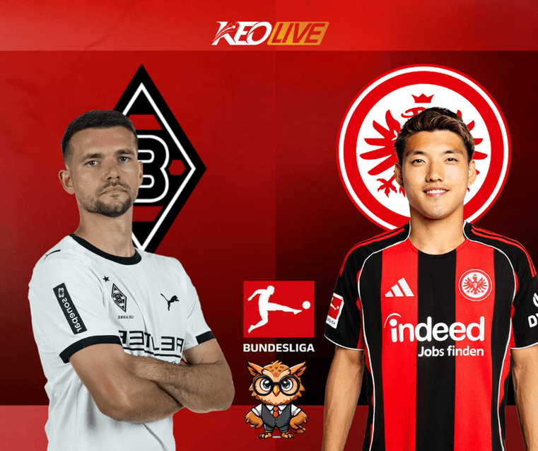 Trận so tài giữa Borussia Mönchengladbach vs Frankfurt | Keolive