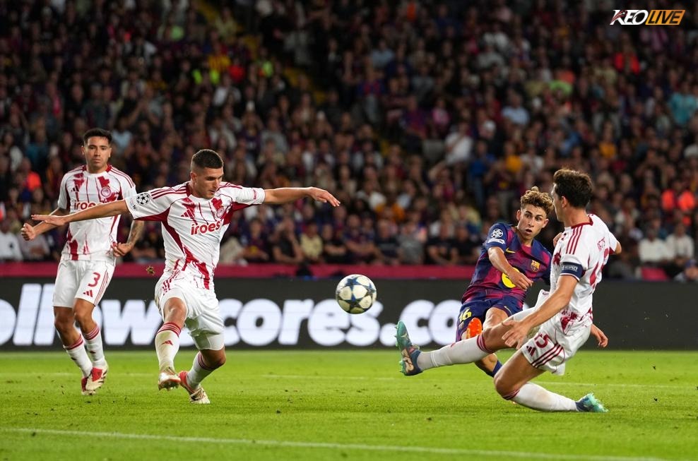 Barcelona trở lại mạnh mẽ sau khi hạ Olympiacos | Keolive