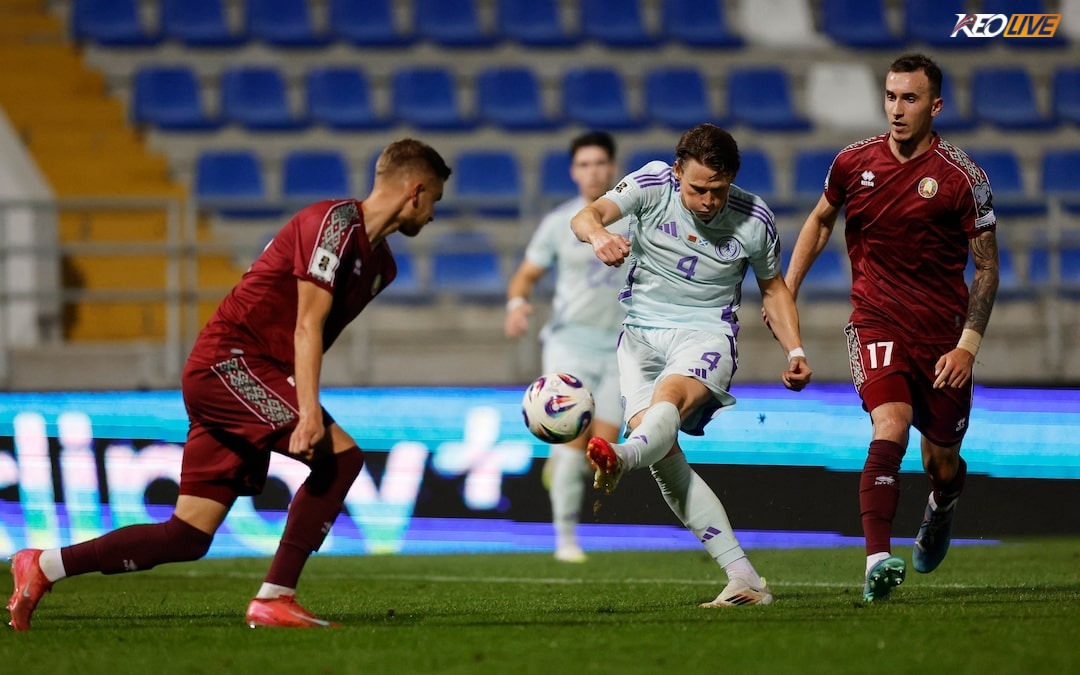 Belarus gục ngã 0-2 ngay trên sân nhà trước Scotland | Keolive