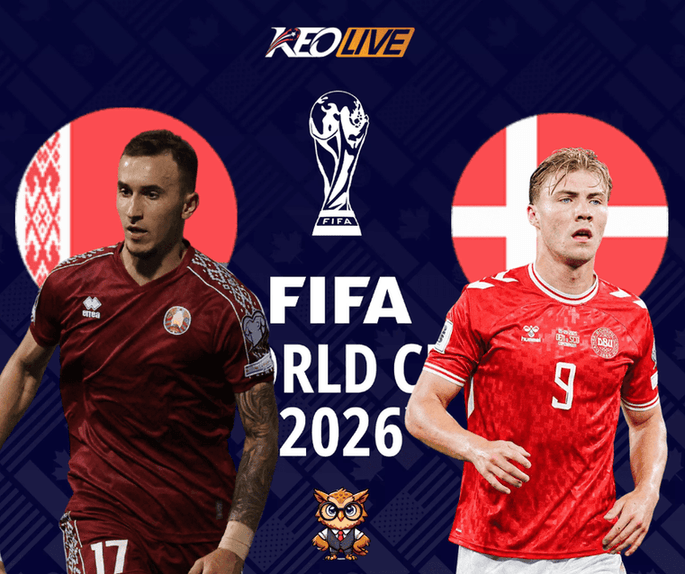 Belarus vs Đan Mạch | Keolive