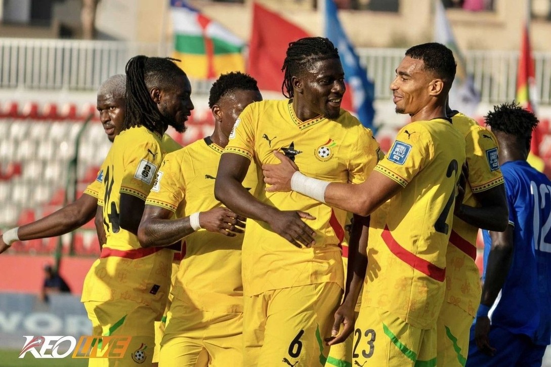 Chiến thắng 5 sao đưa Ghana tiến sát tới tấm vé dự World Cup 2026 | Keolive