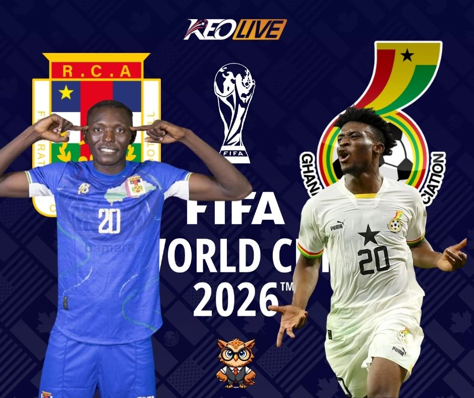 Cuộc đối đầu giữa Central African Republic vs Ghana | Keolive