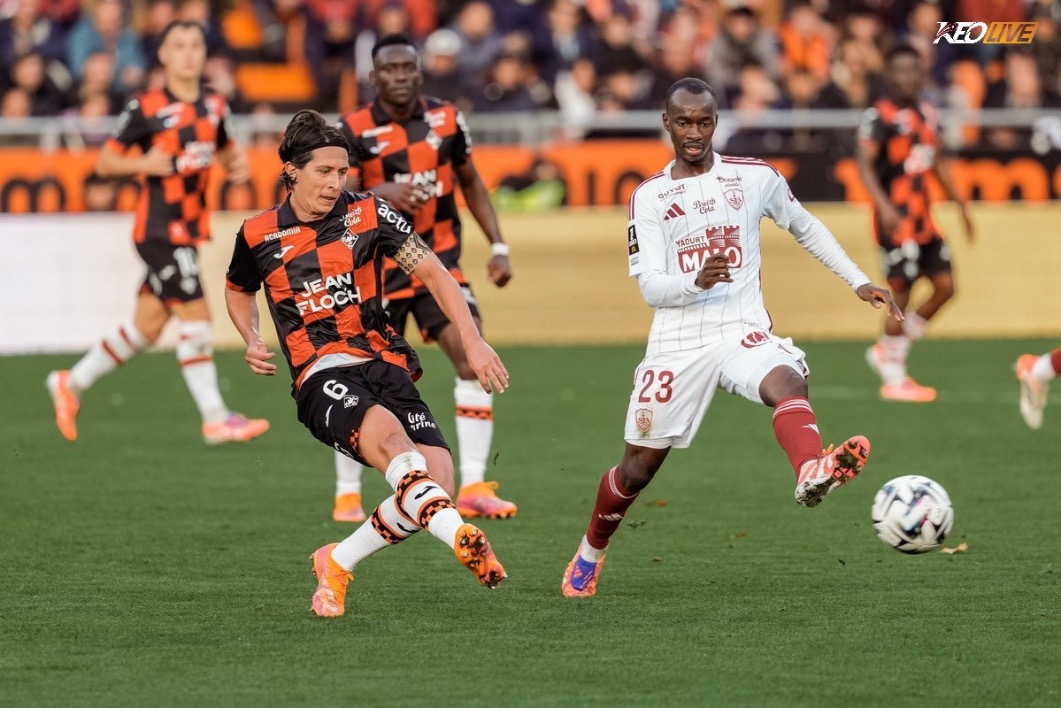Màn rượt đuổi tỉ số hấp dẫn của Lorient và Brest | Keolive