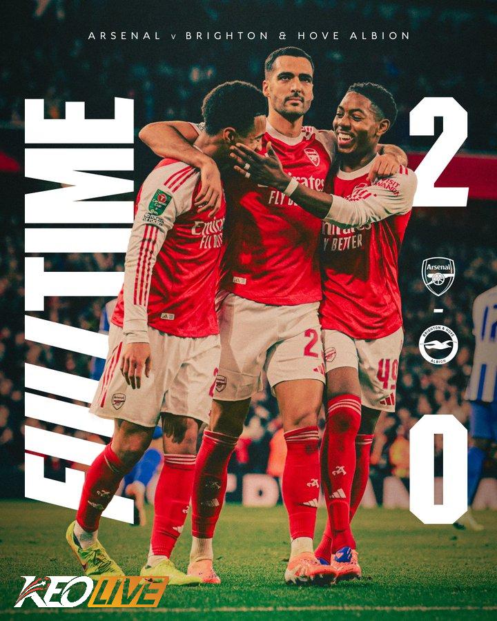 Arsenal 2-0 Brighton | Keolive