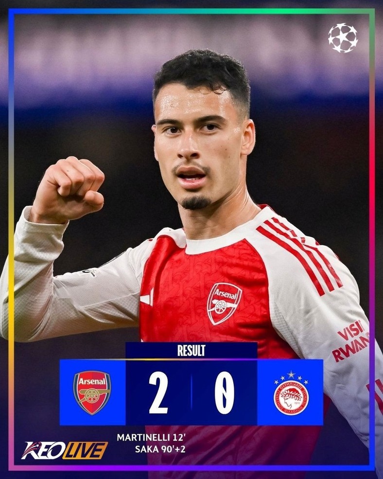 Arsenal 2-0 Olympiacos | Keolive
