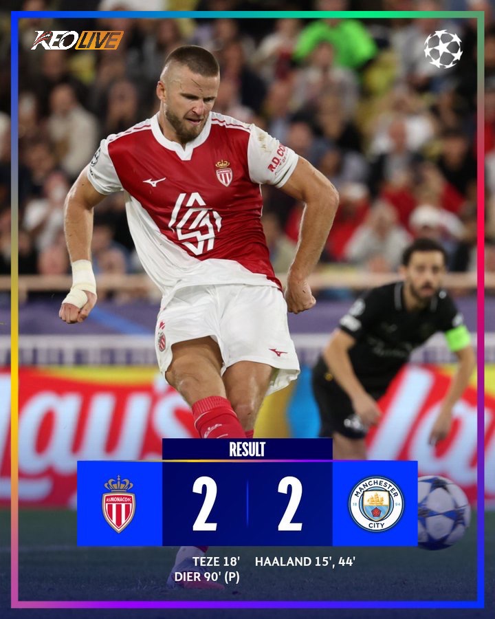 Monaco 2-2 Manchester City | Keolive