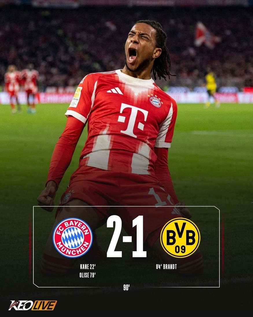 Bayern Munich 2-1 Dortmund | Keolive