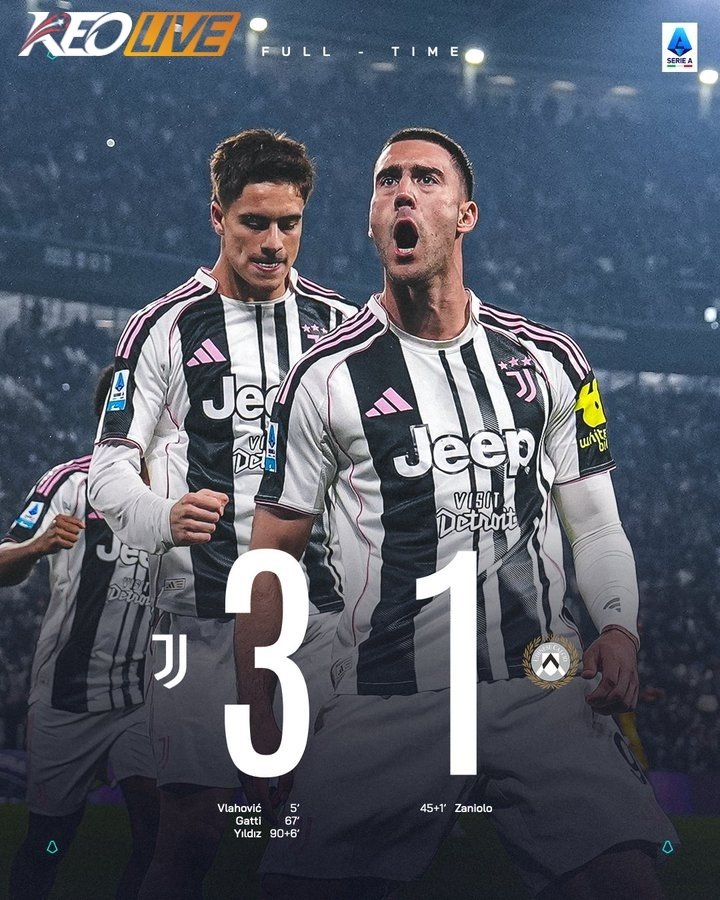 Juventus 3-1 Udinese | Keolive