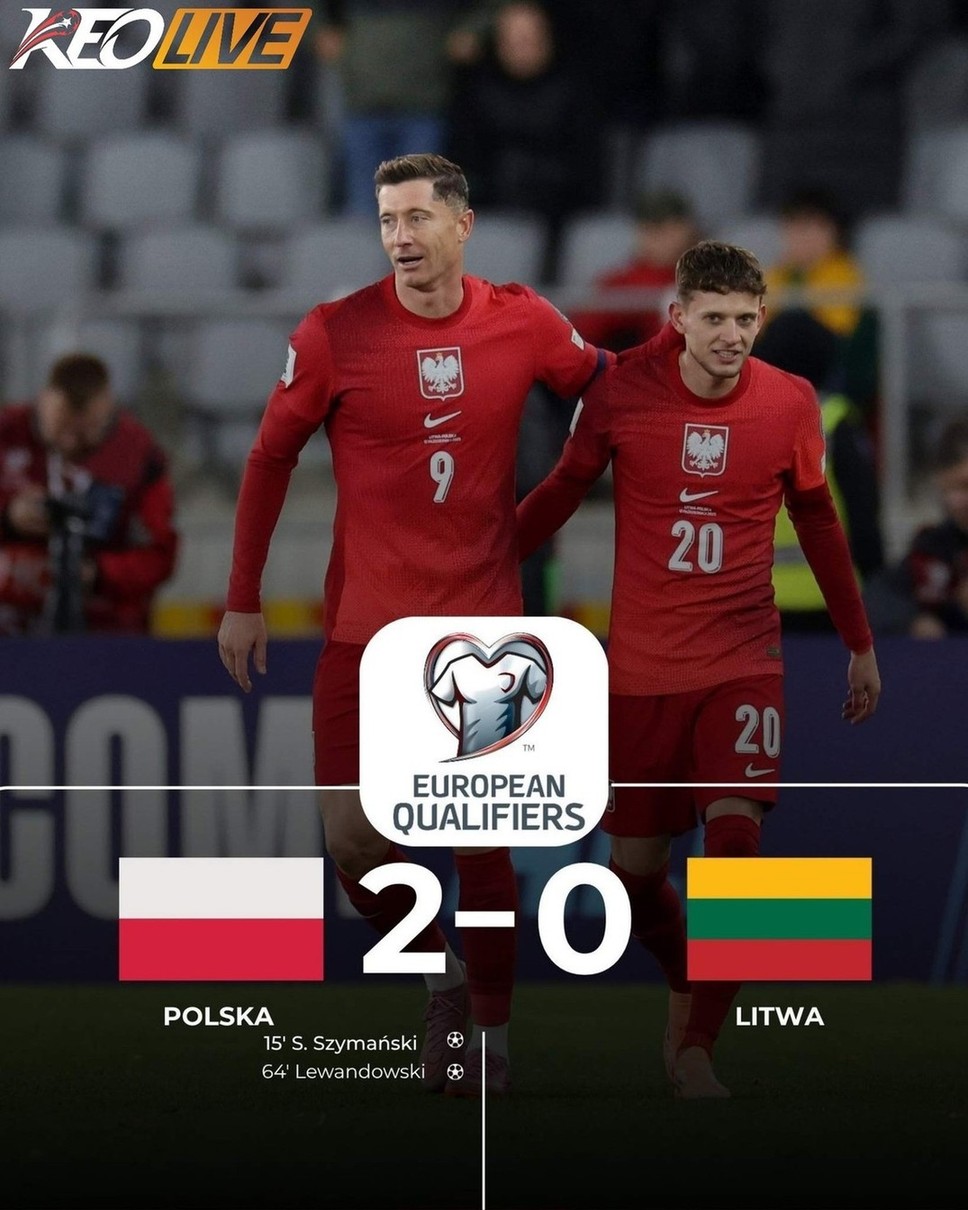 Lithuania 0-2 Ba Lan | Keolive