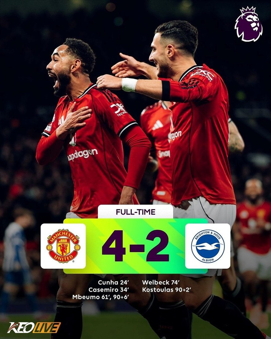 Manchester United 4-2 Brighton | Keolive