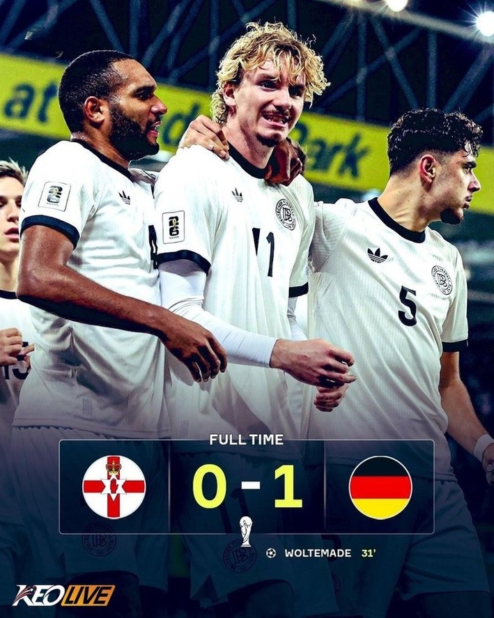 Bắc Ireland 0-1 Đức | Keolive