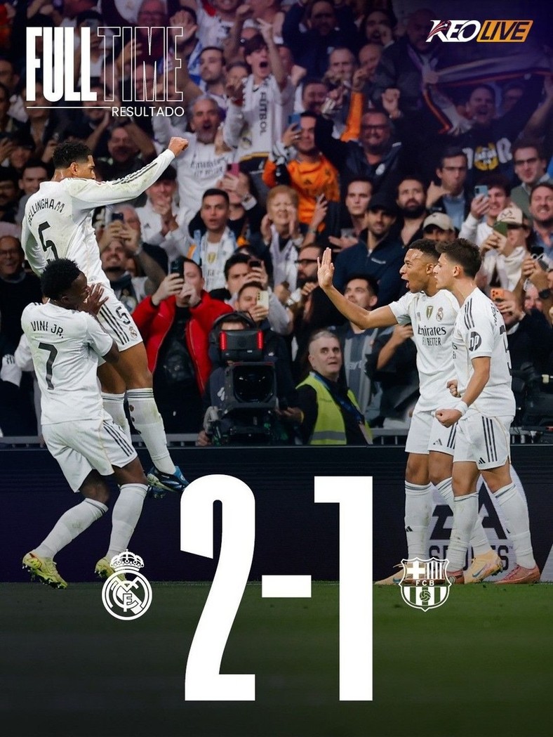 Real Madrid 2-1 Barcelona | Keolive