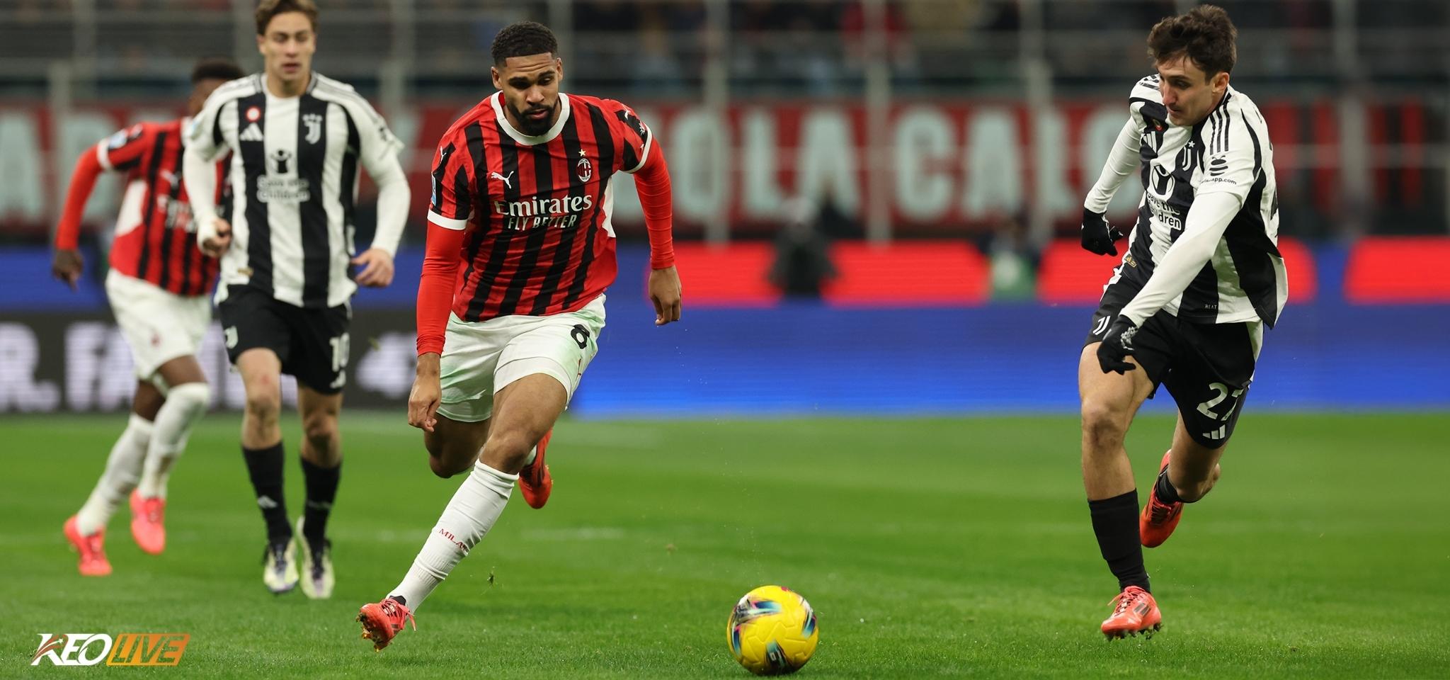 Lần gặp nhau gần nhất Juventus vs AC Milan | Keolive
